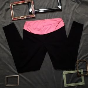 Black leggings w/ pink waist